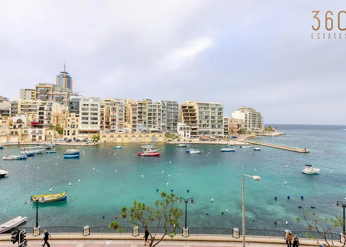 One Of A Kind, 1br Seafront In St Julians By 360 Estates 아파트 *