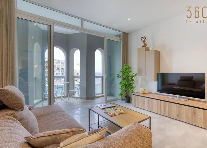 Appartement One Of A Kind, 1br Seafront In St Julians By 360 Estates *